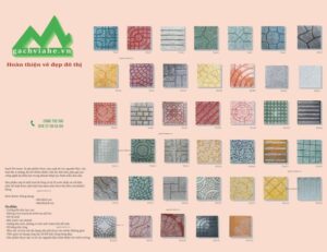 Gạch terrazzo lát sân vườn, vỉa hè