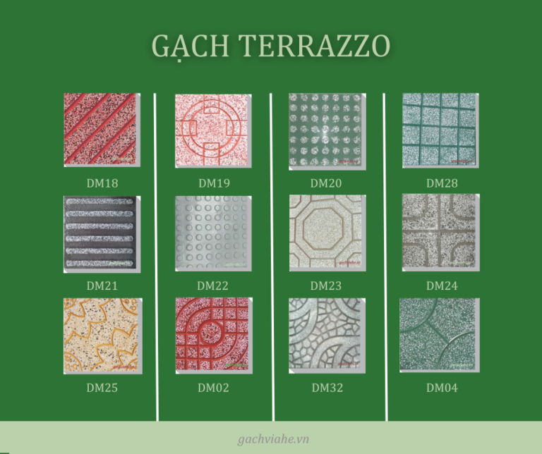 Gạch terrazzo lát vỉa hè truyền thống tại TP.HCM