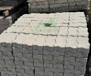 Gạch con sâu vỉa hè màu xám nhám