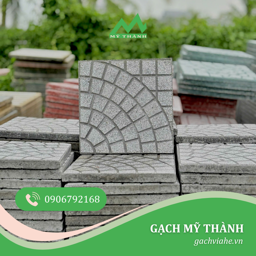 GẠCH TERRAZZO RẺ QUẠT XÁM