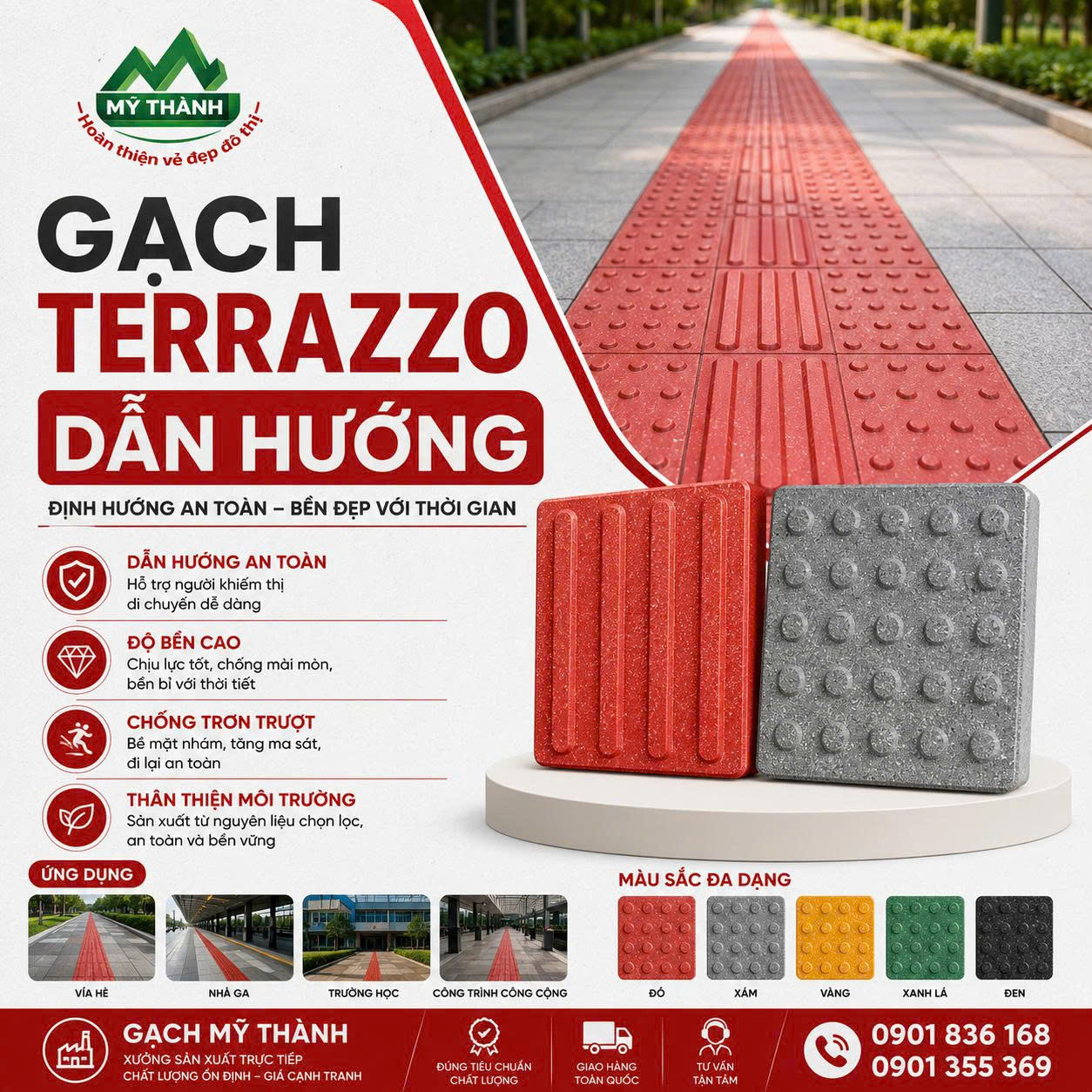 GẠCH TERRAZZO DẪN HƯỚNG