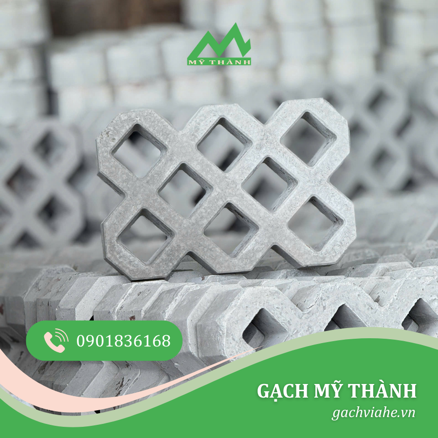 GẠCH TRỒNG CỎ 8 LỖ BÓNG