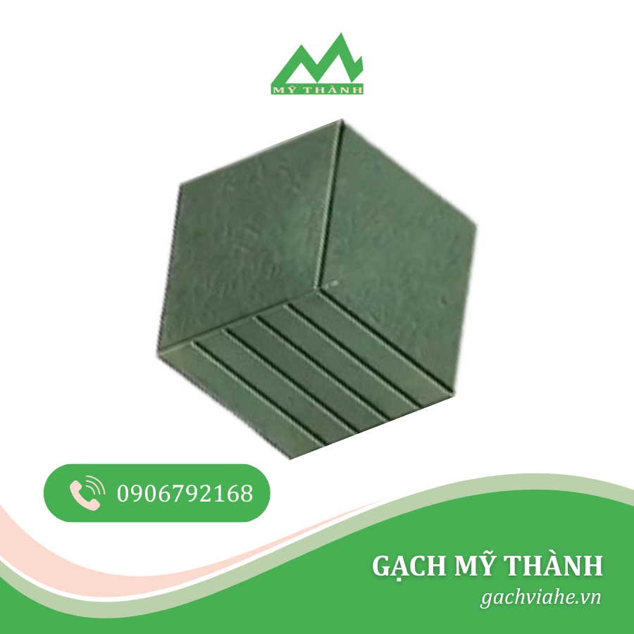 GẠCH LỤC GIÁC TỰ CHÈN MÀU XANH