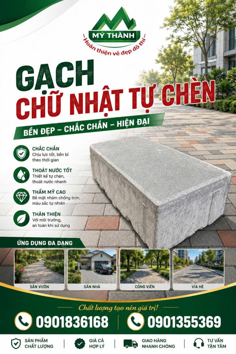 GẠCH CHỮ NHẬT TỰ CHÈN