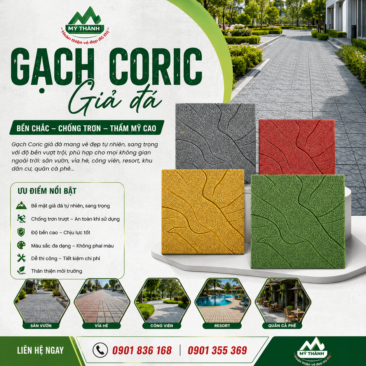 GẠCH CORIC GIẢ ĐÁ