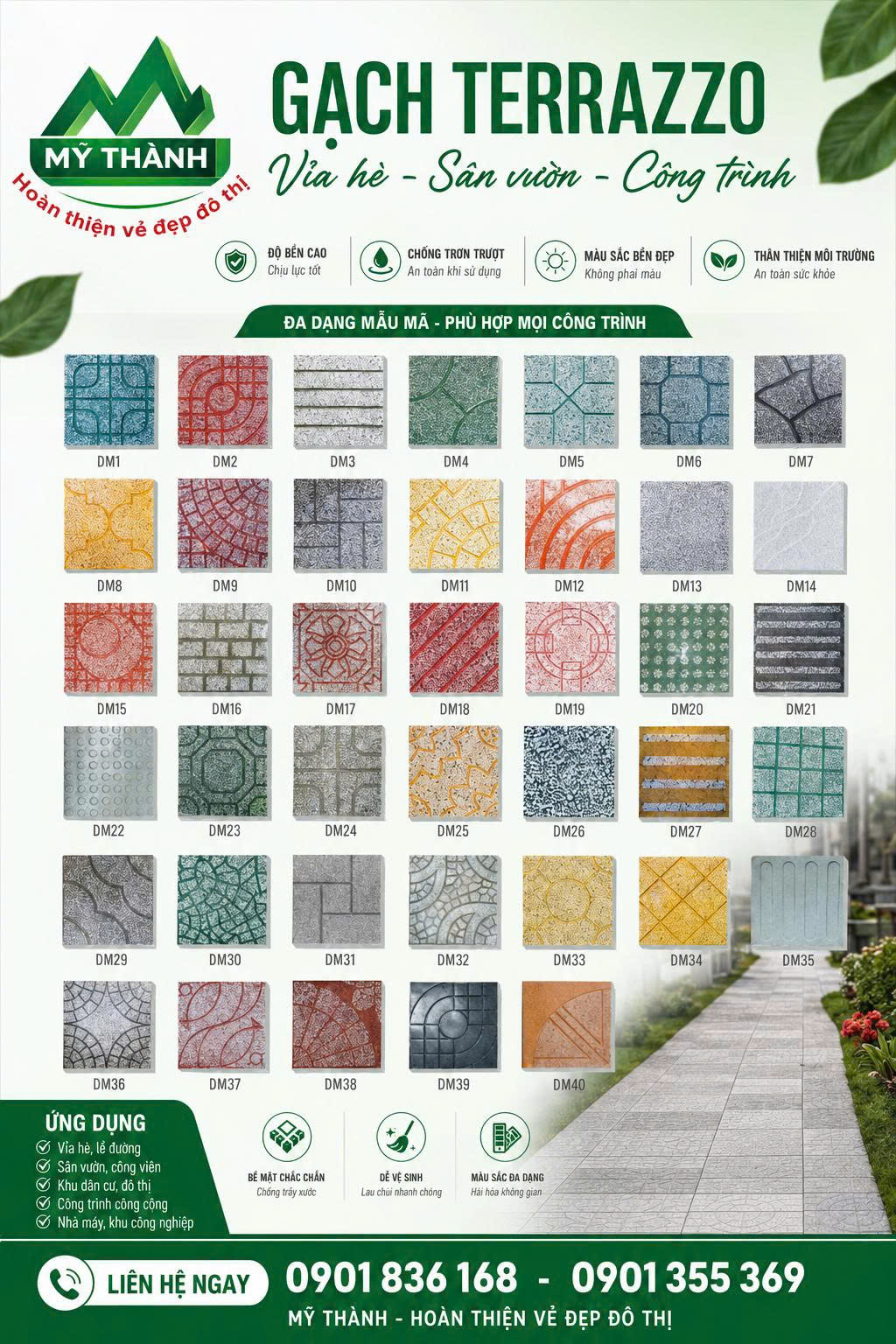 GẠCH TERRAZZO 400X400MM TPHCM