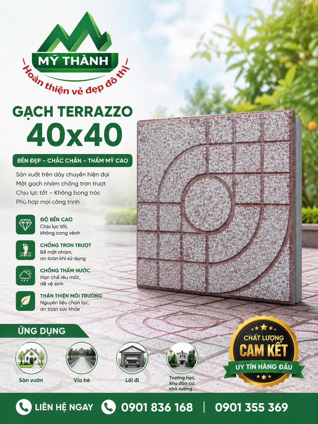 GẠCH VỈA HÈ TERRAZZO
