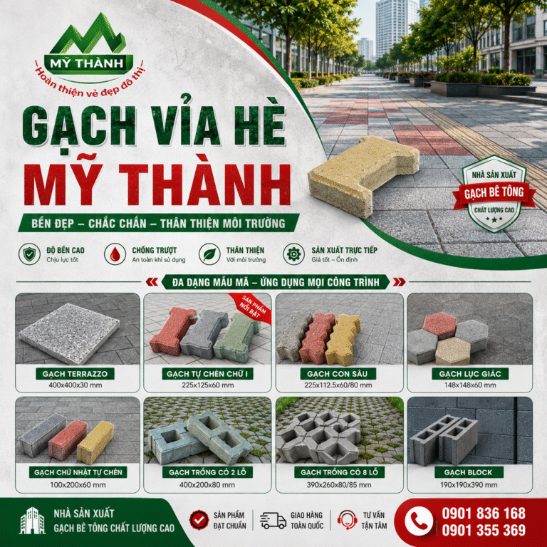 GẠCH VỈA HÈ MỸ THÀNH
