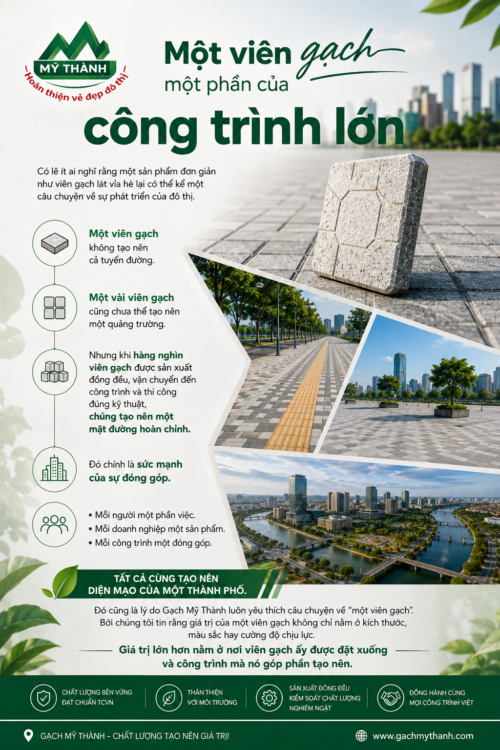 Gạch Mỹ Thành công trình Việt