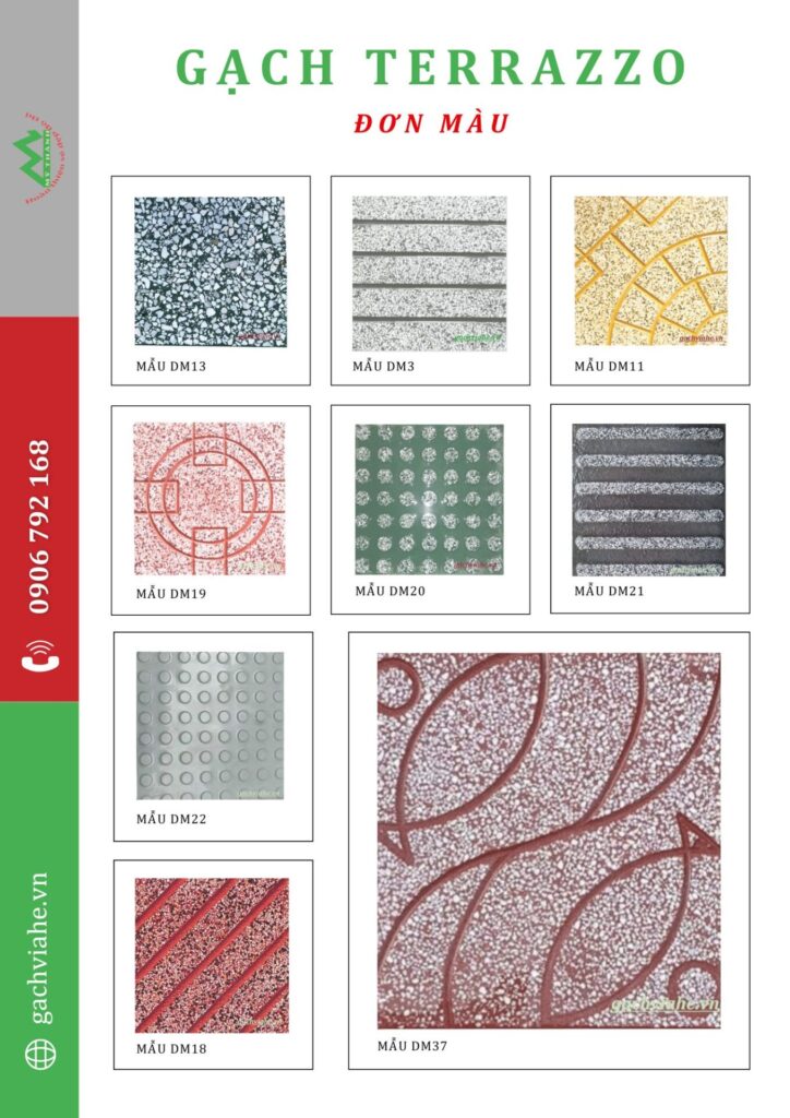 GẠCH TERRAZZO 40X40 MỸ THÀNH