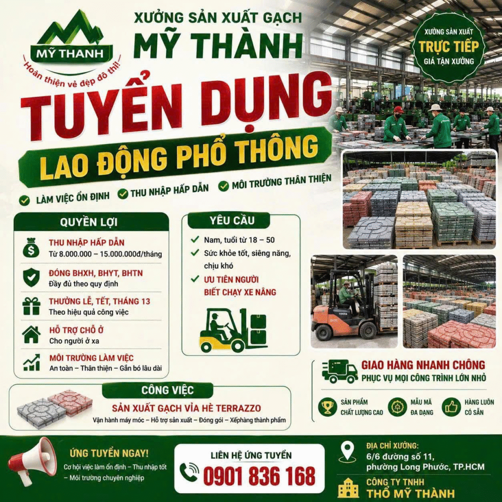 Tuyển dụng lao động phổ thông