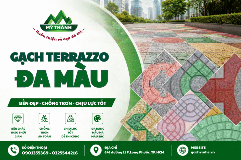 24 mẫu gạch terrazzo đa màu Mỹ Thành